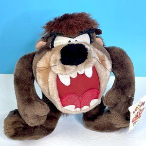Vintage 1995 ACE Novelty Looney Tunes Tasmanian‎ Devil Taz 9" Plush Stuffed Toy